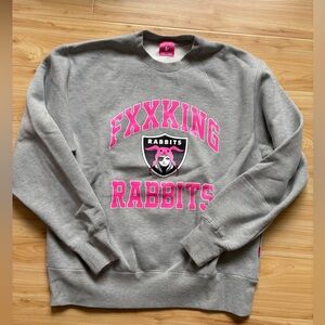 Fxxking Rabbirs FR2UMe Gray and Pink Sweatshirt - JPN One Size / XL